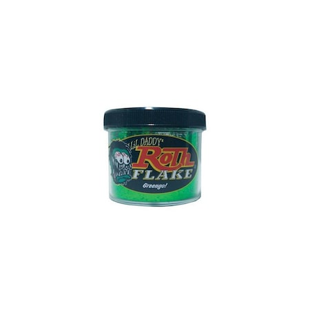 Roth Flake & Pearl Product Greengo! Solid Metal Flake, Standard .015 Size, 2oz Jar RF121